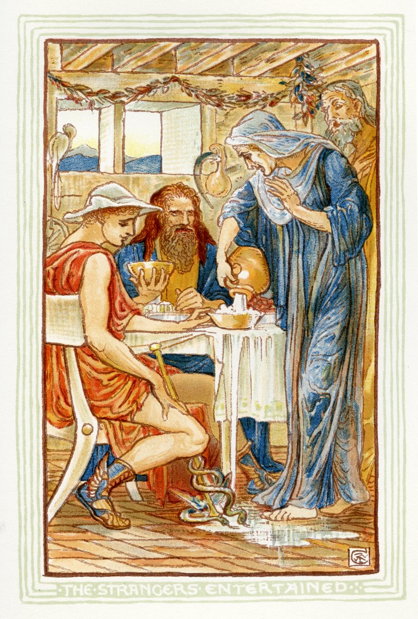 Vieraat viihdyttivät tekijältä Walter Crane