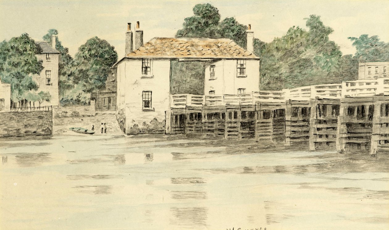 Putney Bridge, noin 1890 tekijältä Walter Greaves