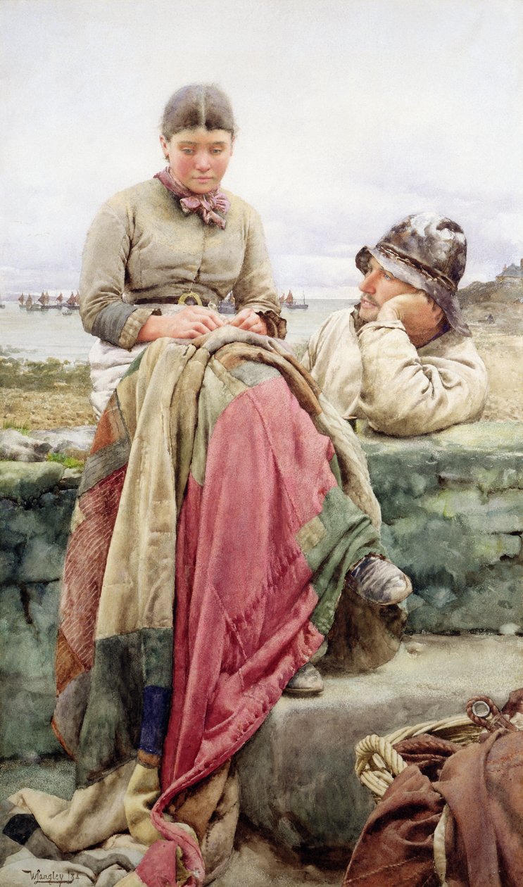 Lover and his Lass, 1884 tekijältä Walter Langley