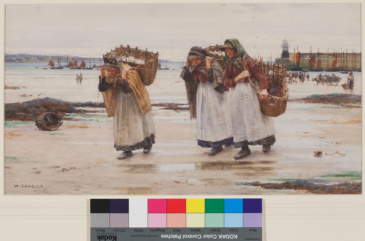 The Breadwinners, n.1896 (wc paperilla) tekijältä Walter Langley