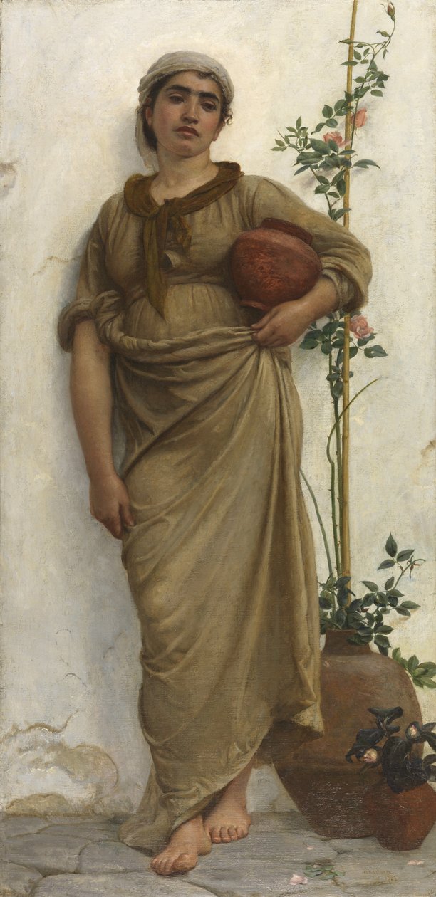 Napolilainen kukkamyyjä, 1883 tekijältä Walter Maclaren