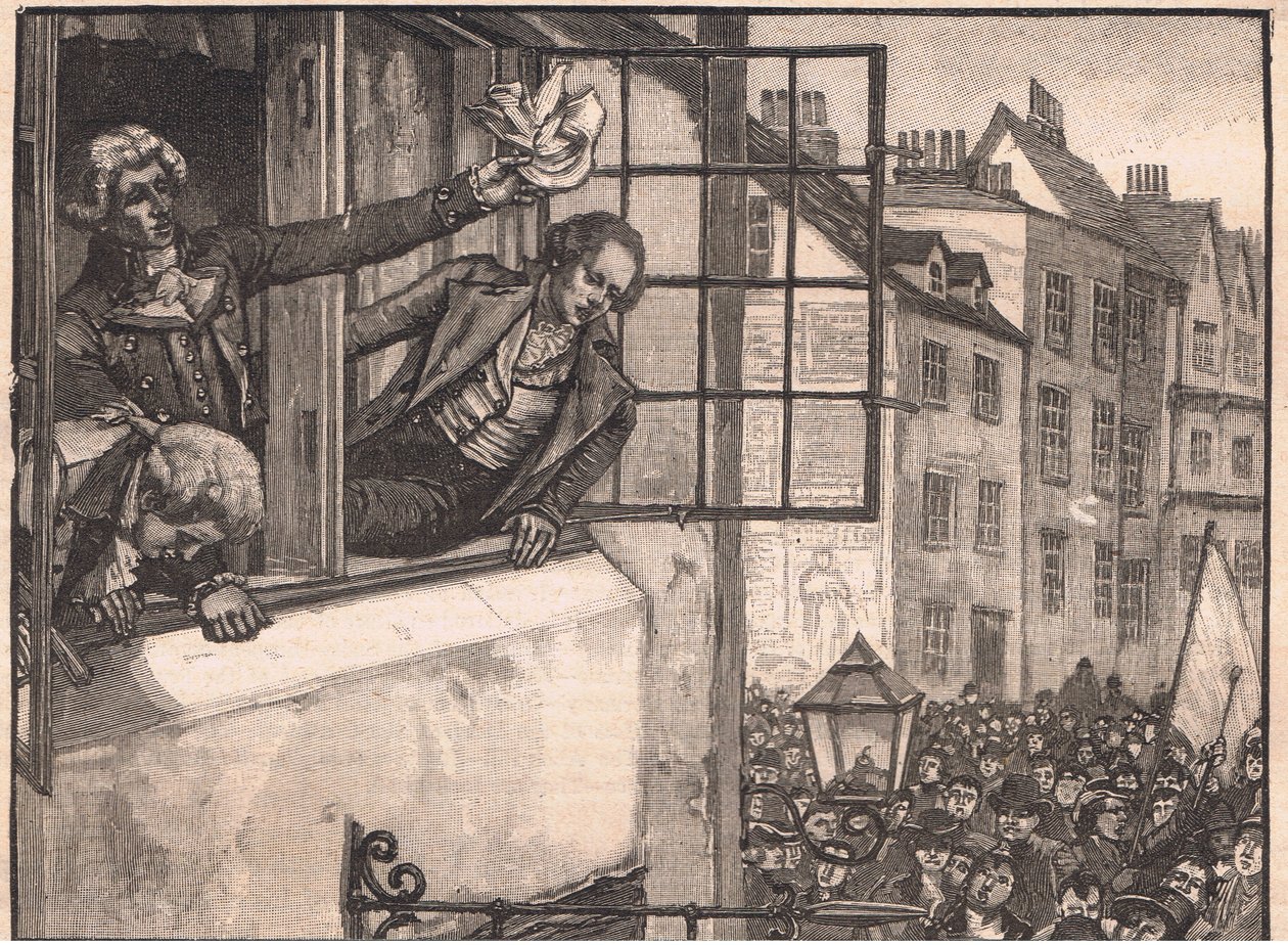 Priestleyn mellakat Birminghamissa 1791 jKr tekijältä Walter Paget