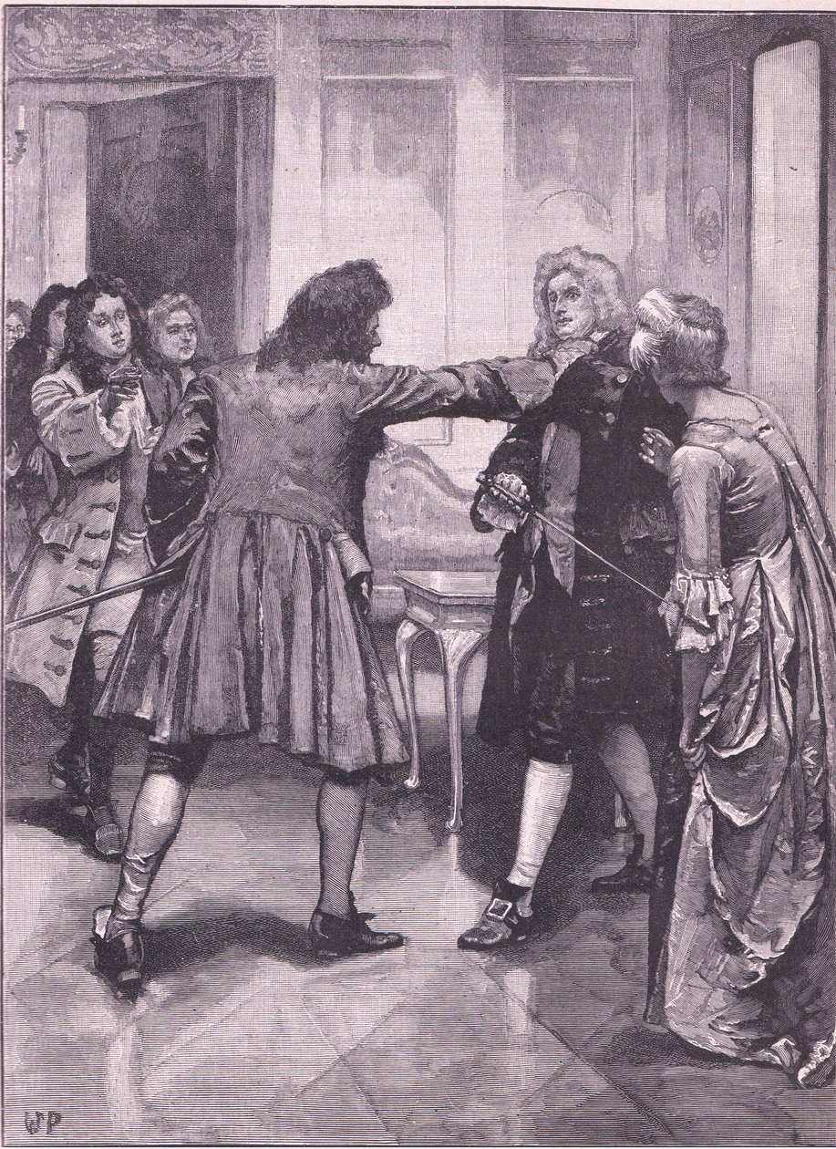 Walpolen riita Townsendin kanssa AD 1729 tekijältä Walter Paget