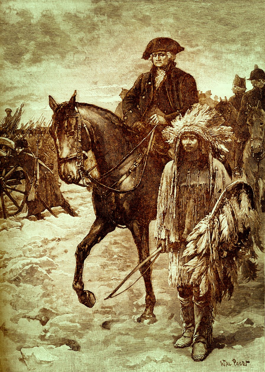 Washington ylittää Delawaren, Amerikassa tekijältä Walter Paget