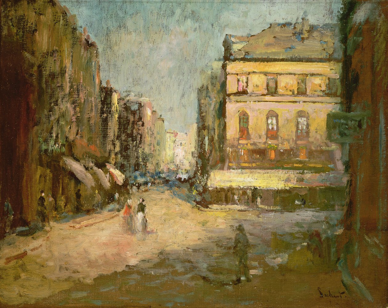 Cafe des Tribunaux (tuomarien kahvila), Dieppe tekijältä Walter Richard Sickert