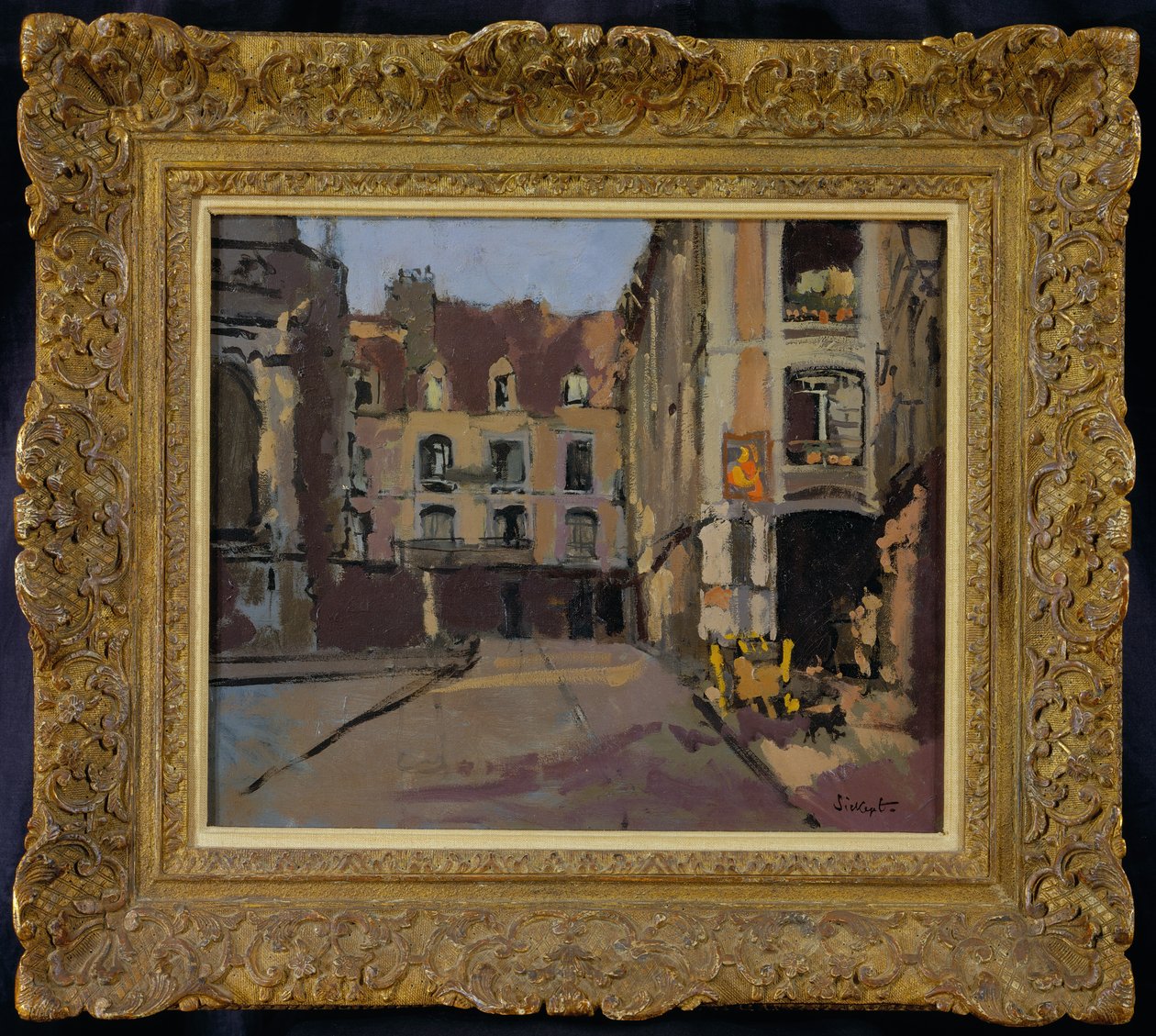 Rue Sainte Catherinen kulma, Dieppe, n. 1899 tekijältä Walter Richard Sickert