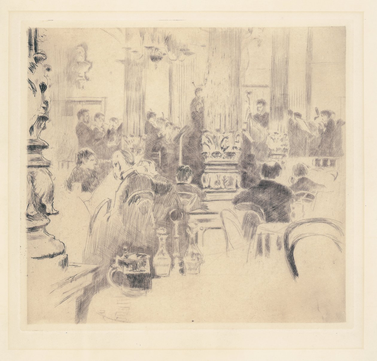 English Cafe, München, 1886 tekijältä Walter Richard Sickert