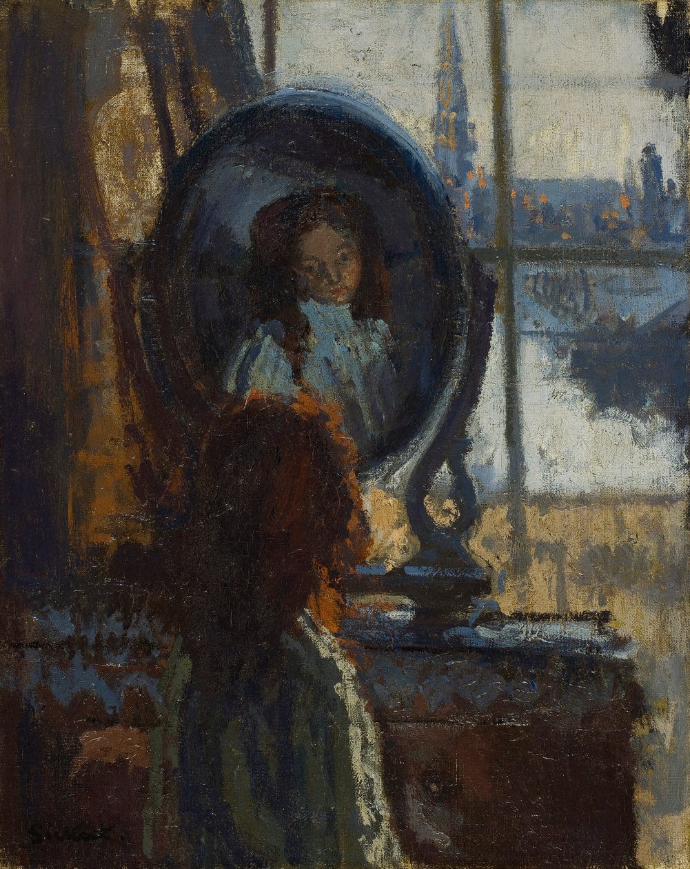 Tyttö lasissa, pieni Rachel, 1907 tekijältä Walter Richard Sickert