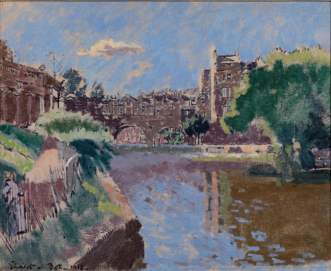 Pulteney Bridge, Bath, 1918 tekijältä Walter Richard Sickert