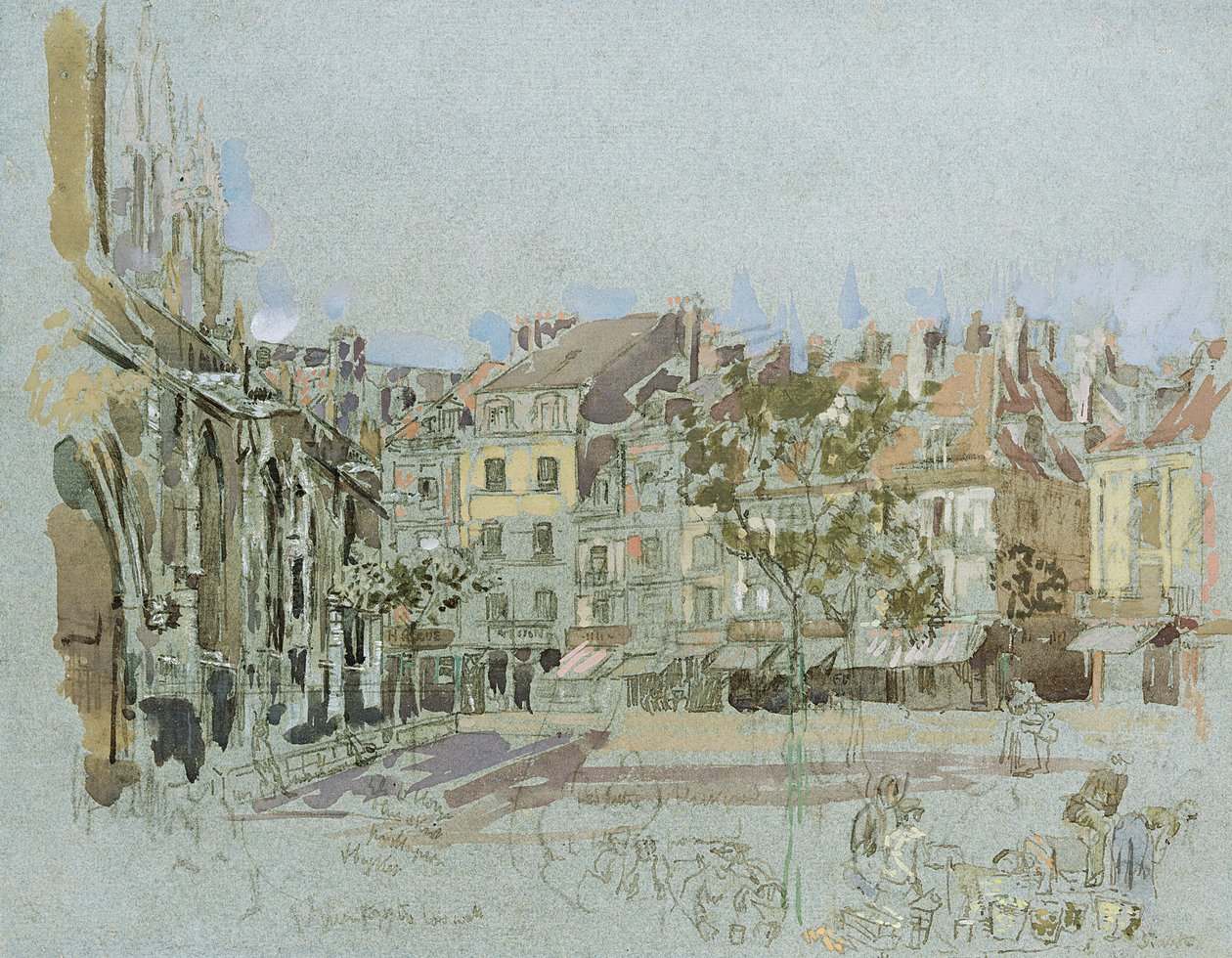 Rue de la Boucherie, Dieppe tekijältä Walter Richard Sickert