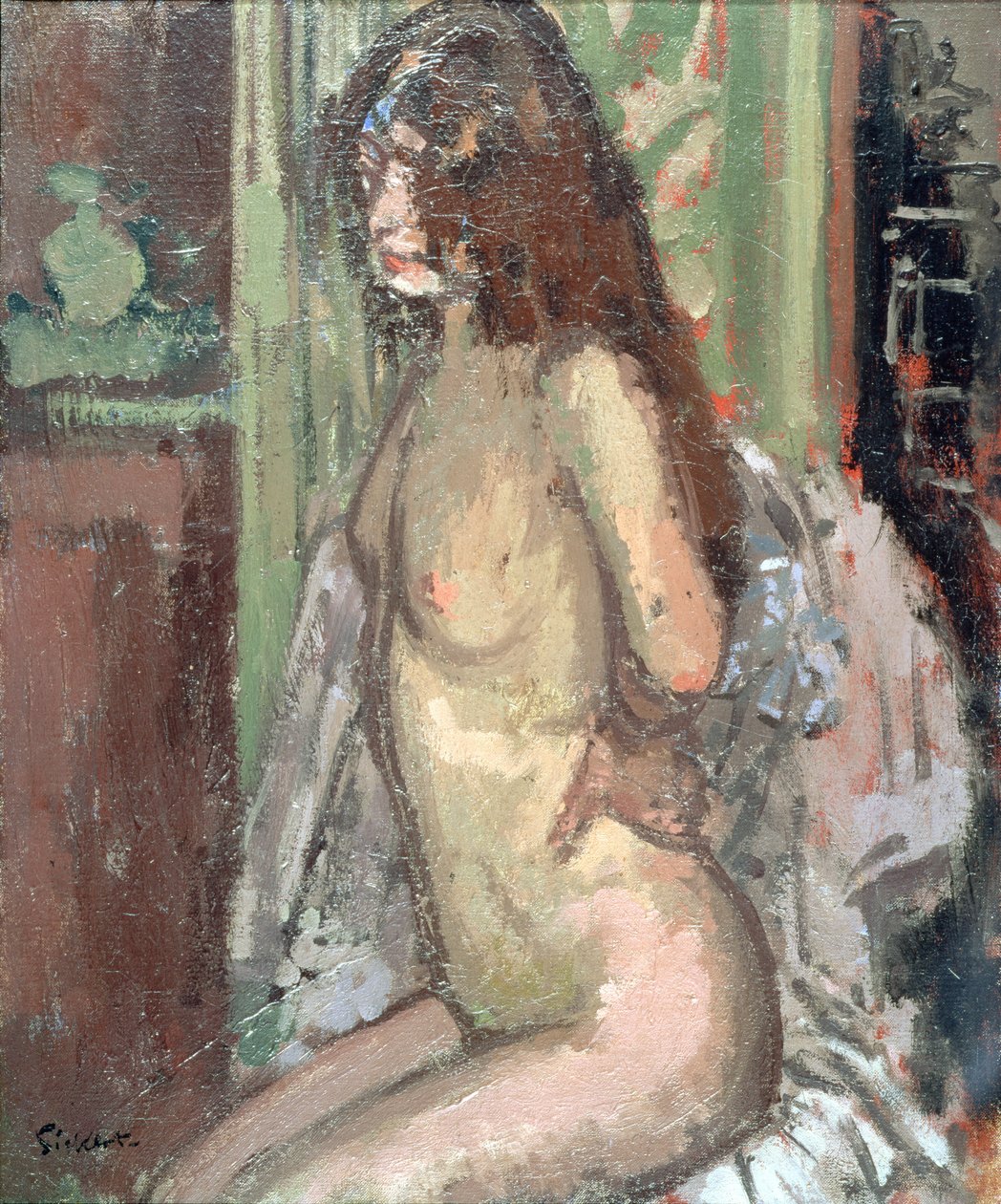 Seated Nude, Paris, 1906 tekijältä Walter Richard Sickert
