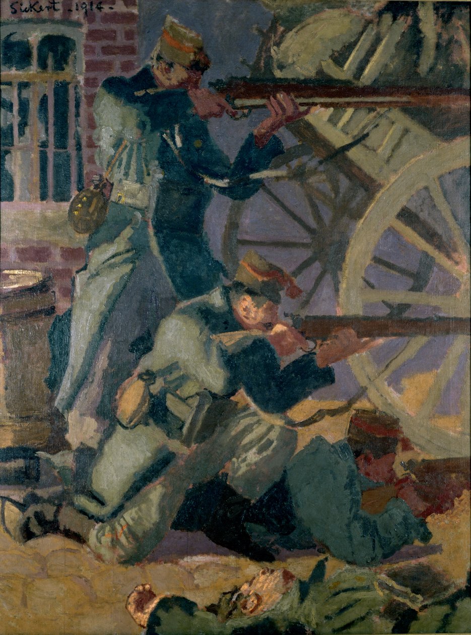 Kuningas Albert Valmiina sotilaat, 1914 tekijältä Walter Richard Sickert