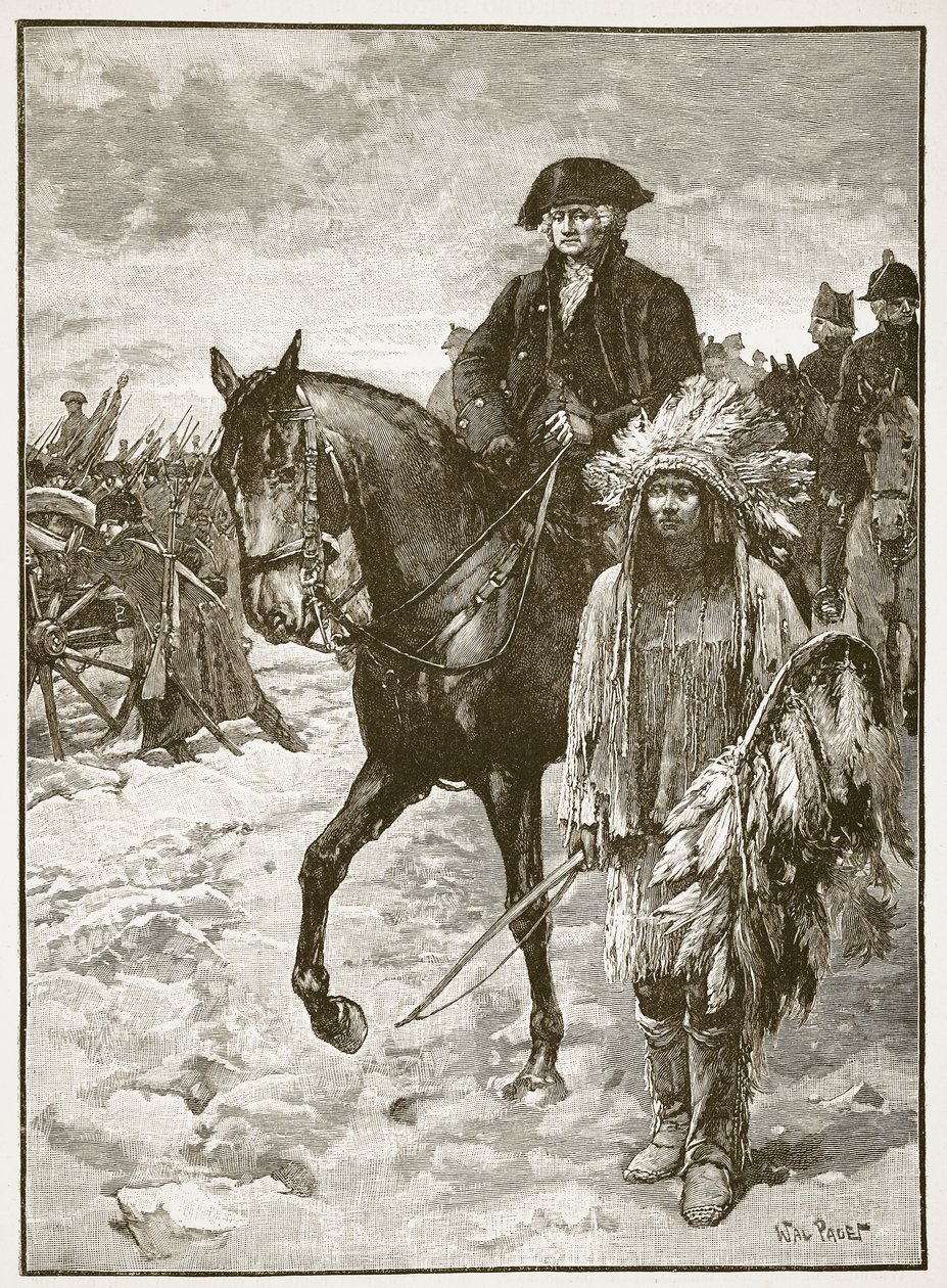 Washington ylittää Delawaren, 1776, kuva Cassell