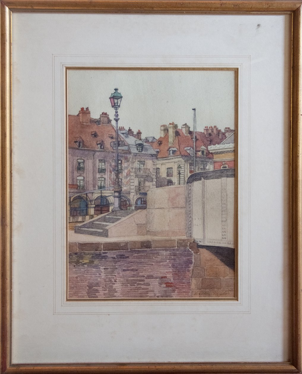 Quai Duquesne, Dieppe (tussi ja tussi paperille) tekijältä Walter Taylor
