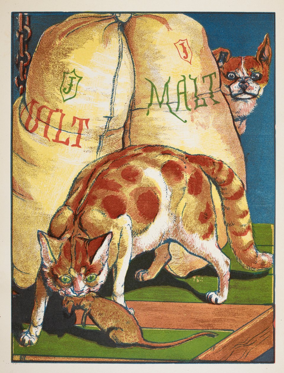 Kissa tappaa rotan tekijältä Walter Crane