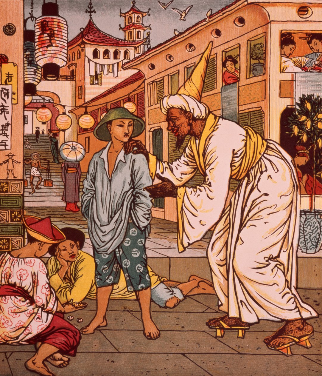 Aladdinin kuvakirja, Arabian Nights tekijältä Walter Crane