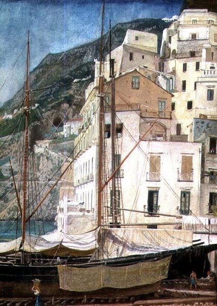 Veneet Italian satamassa tekijältä Walter Crane