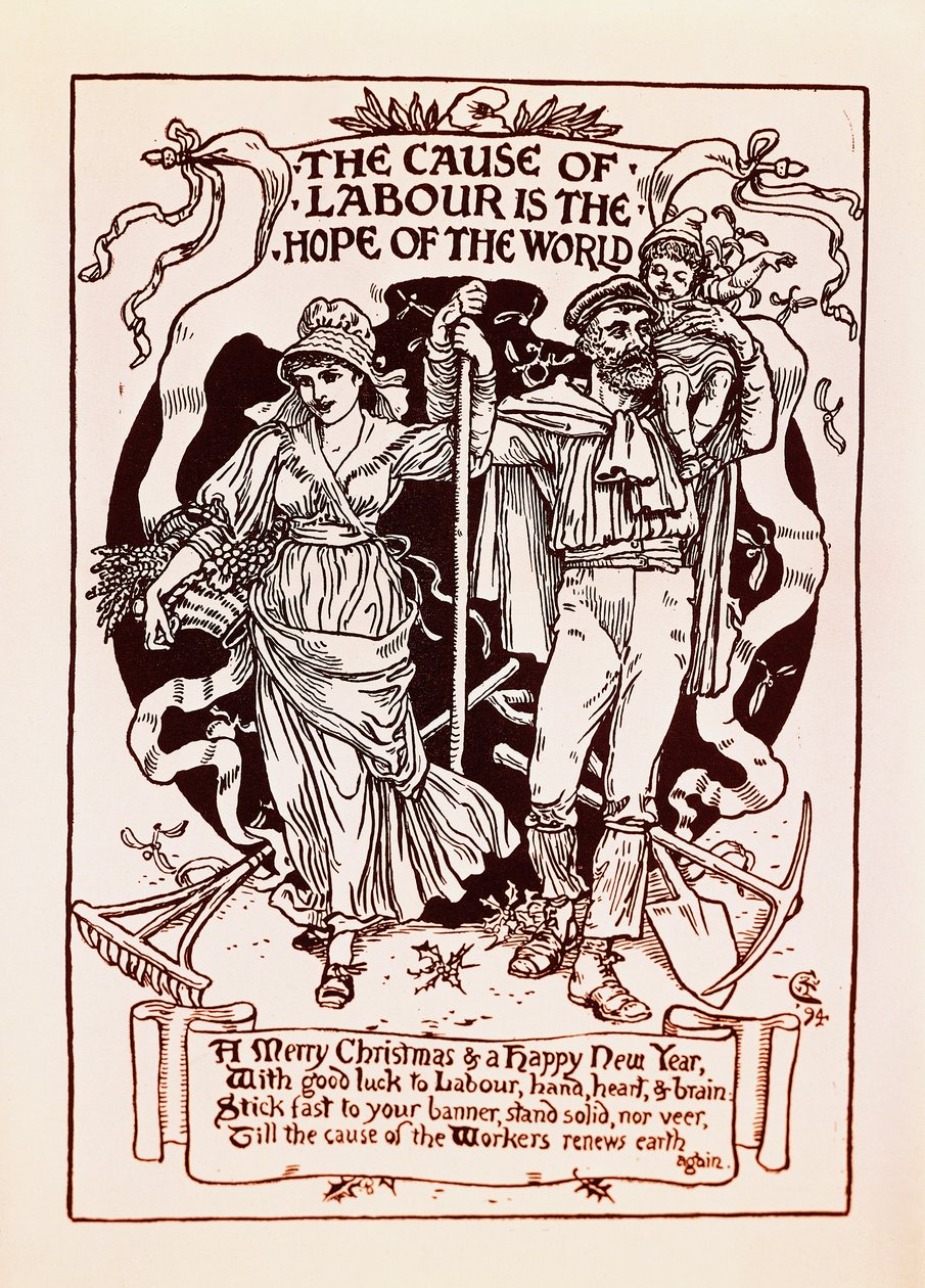 Työn syy on maailman toivo tekijältä Walter Crane