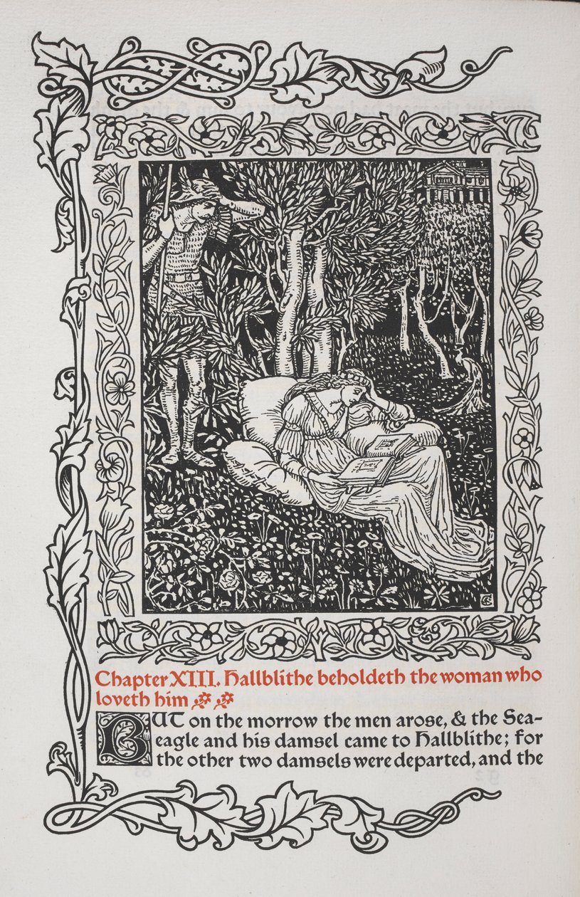 Capítulo XIII. Hallblithe contempla a mulher que o ama.finlandês tekijältä Walter Crane