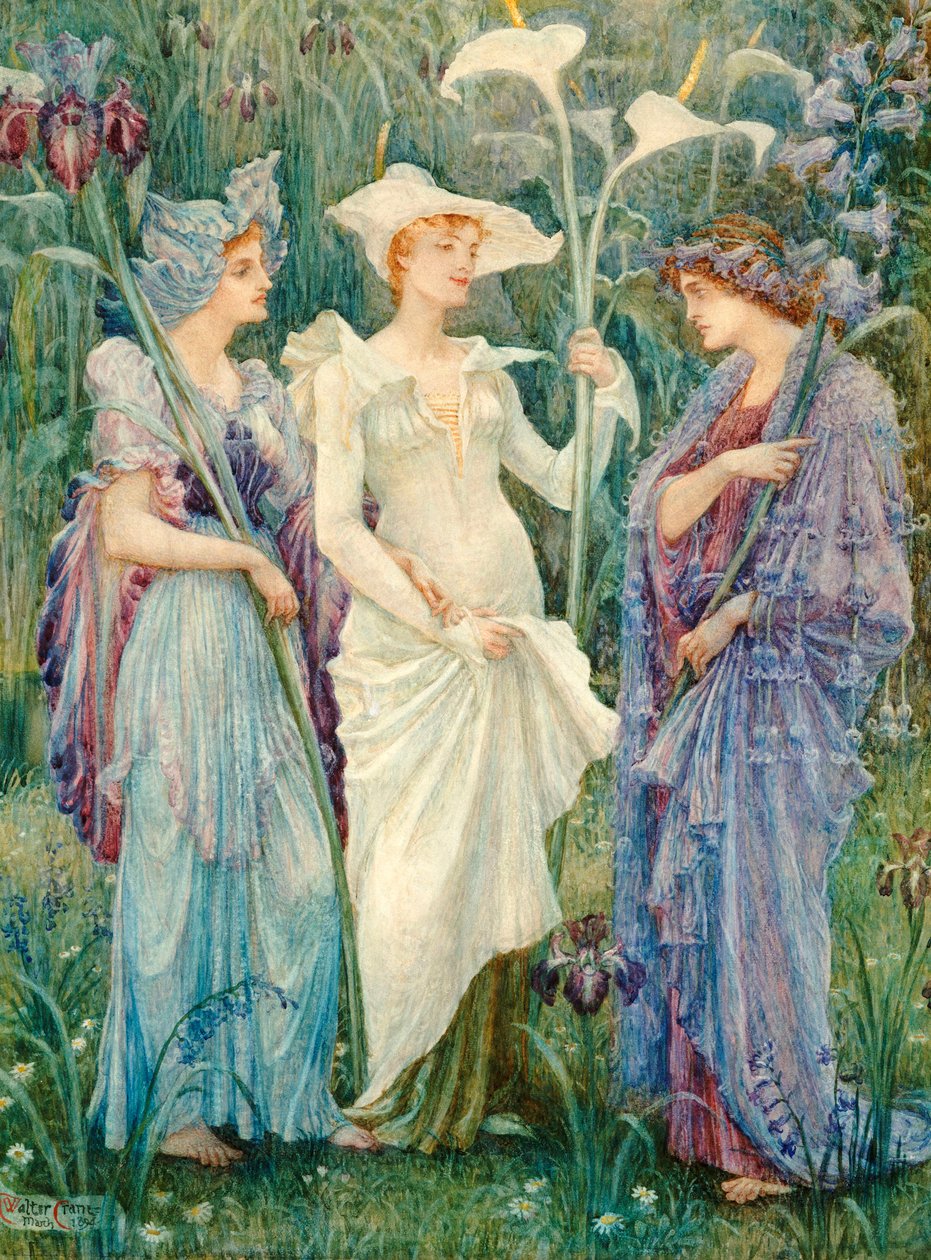 Kevään liput, 1894 tekijältä Walter Crane