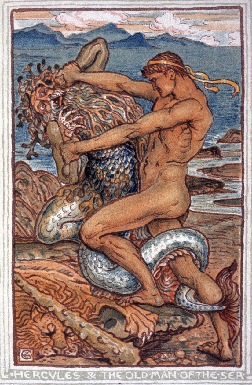 Hércules e Nereefinnish tekijältä Walter Crane