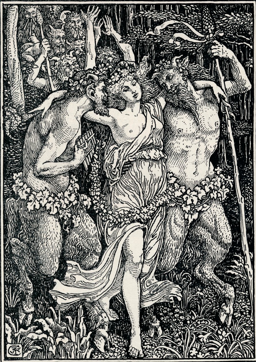 Kuvitus Faerie Queenelle, c1890, 1897 tekijältä Walter Crane
