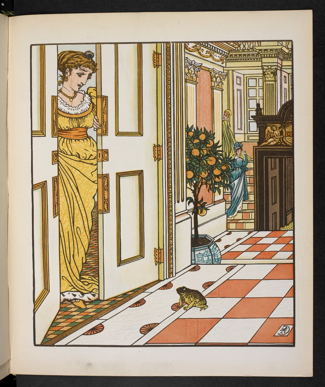 Ilustração para o Príncipe Sapo. finlandês tekijältä Walter Crane