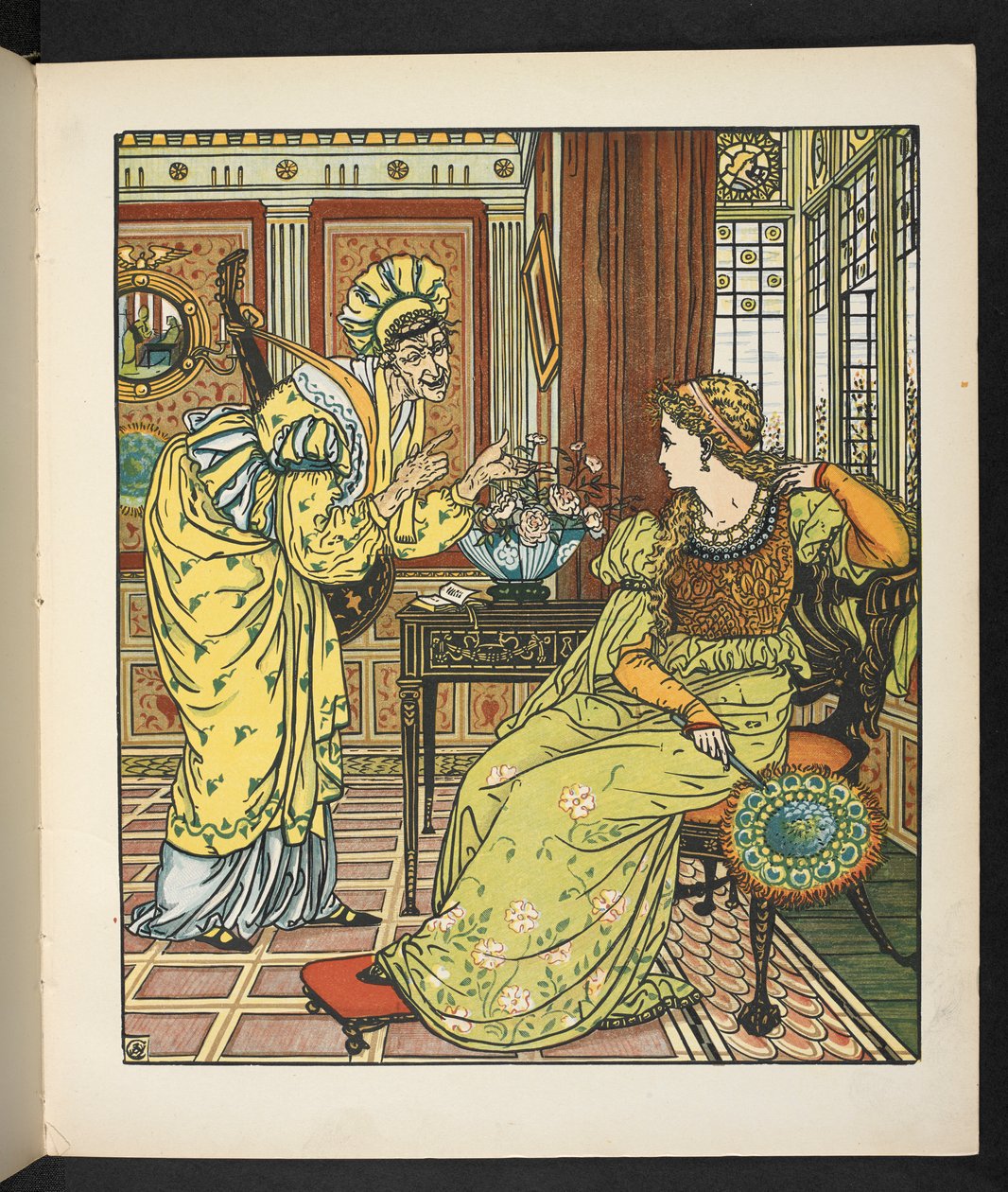 Tarinan kuvitus, Princess Belle étoile. tekijältä Walter Crane