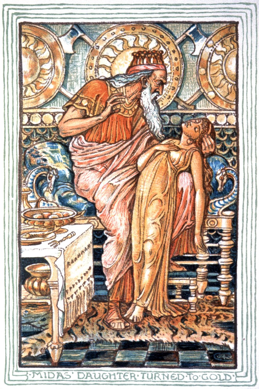 Kuningas Midas tekijältä Walter Crane