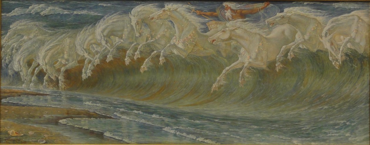 Neptunuksen hevoset tekijältä Walter Crane