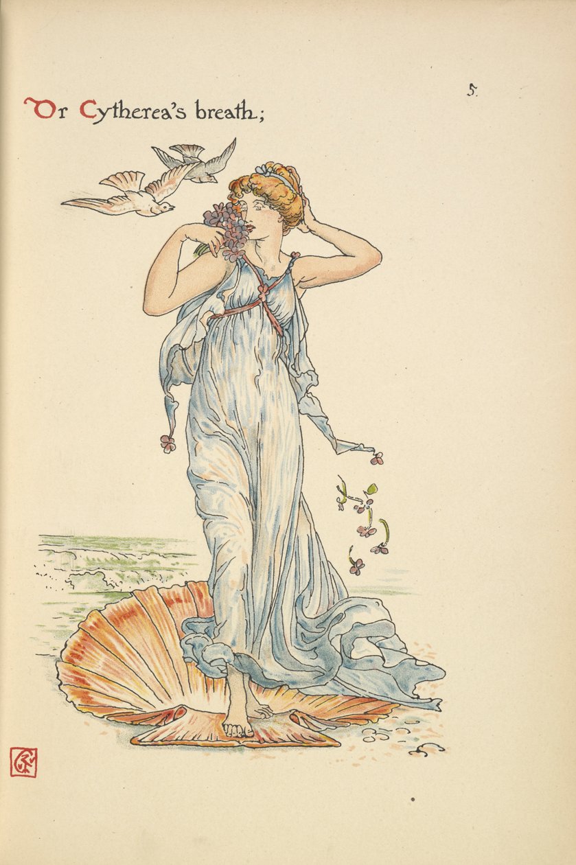 "Tai Cytherean hengitys;" tekijältä Walter Crane