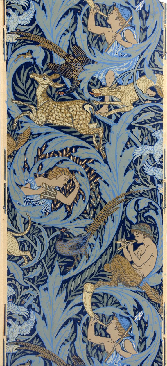 sivuseinä. Puumuistiinpanot, 1886 tekijältä Walter Crane