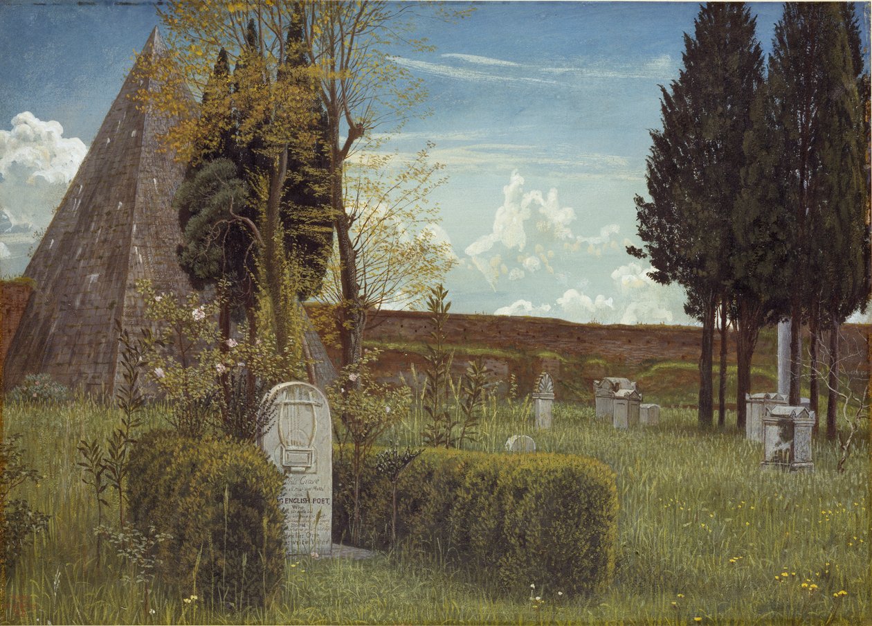 Keatsin hauta, 1873 tekijältä Walter Crane