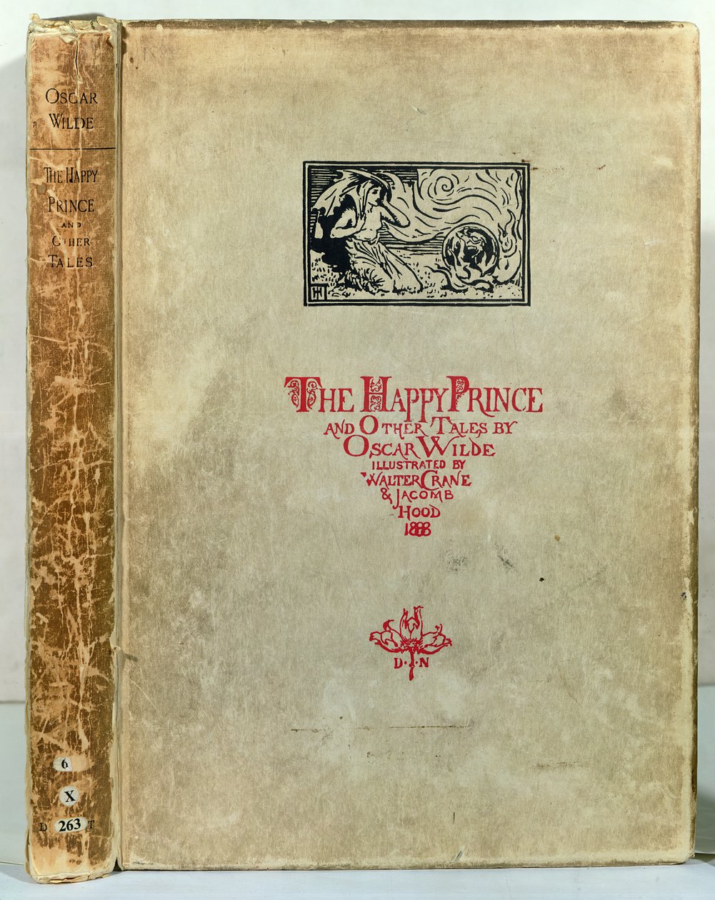 Oscar Wilden Onnellinen prinssi ja muita tarinoita otsikkosivu, 1888 tekijältä Walter Crane