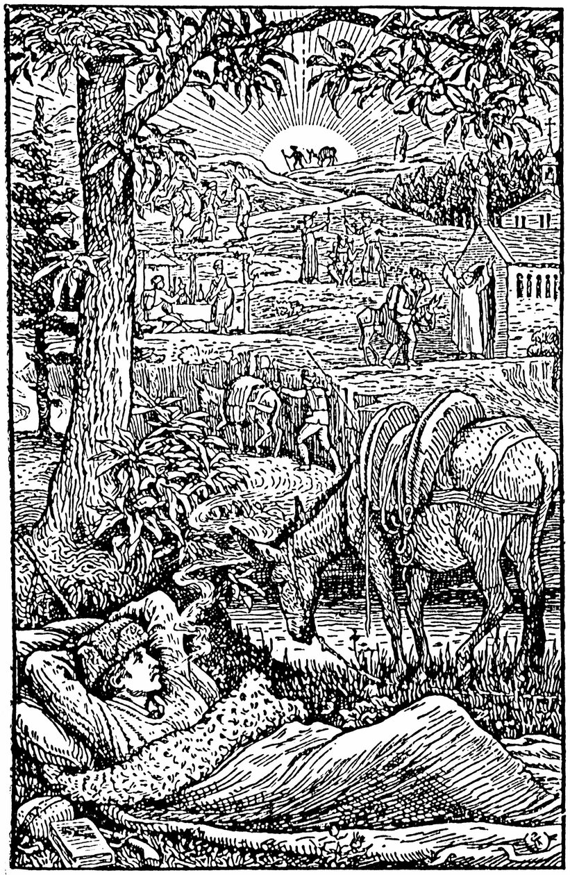 Matkat aasin kanssa Cevennesissä (Travels with a donkey in the Cevennes), Robert Louis Stevenson. illalla L
