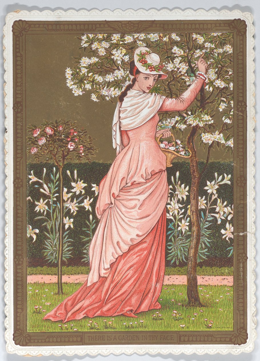 Ystävänpäiväkortti tekijältä Walter Crane
