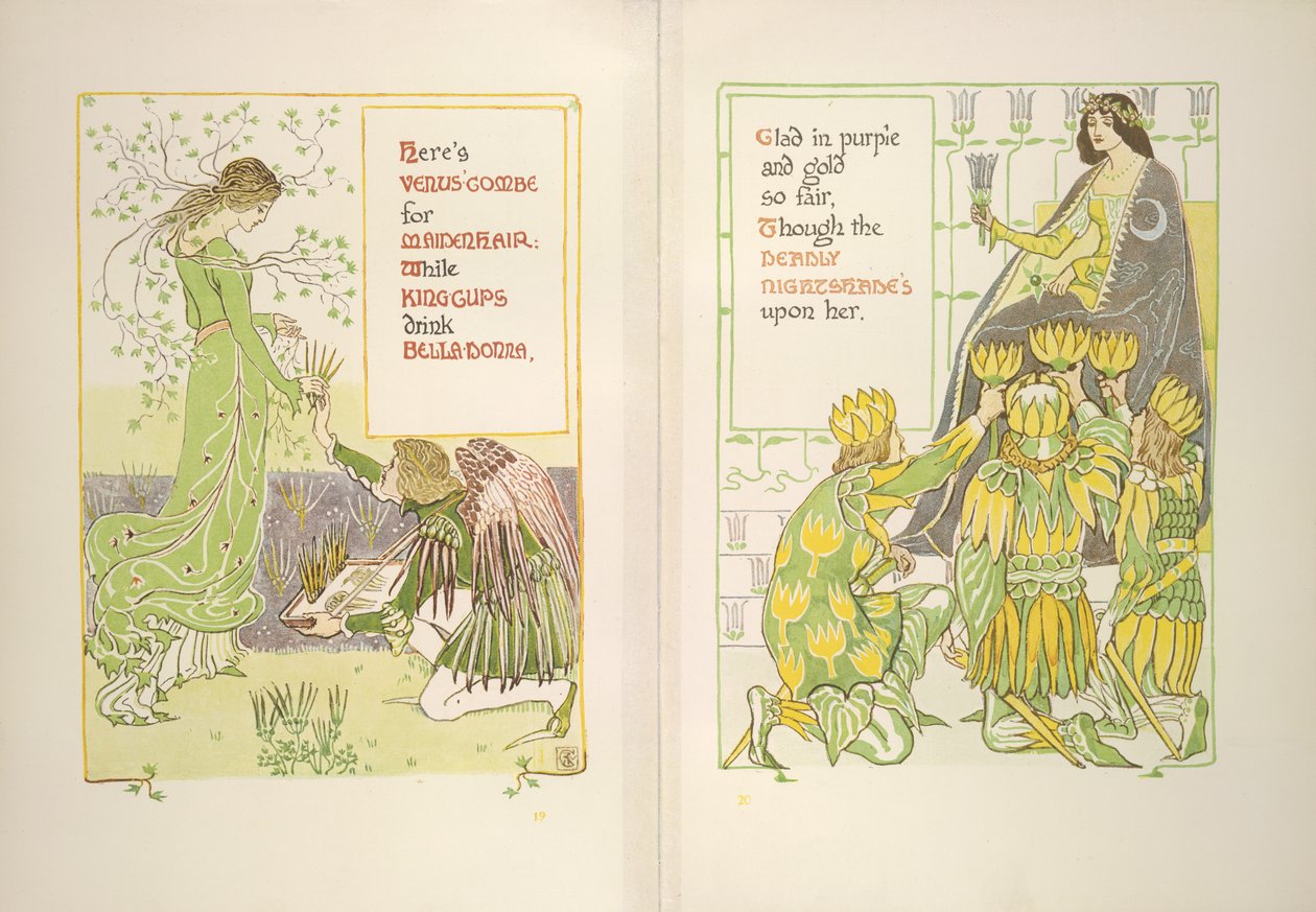 Venuksen kampa- ja kuningaskupit tekijältä Walter Crane