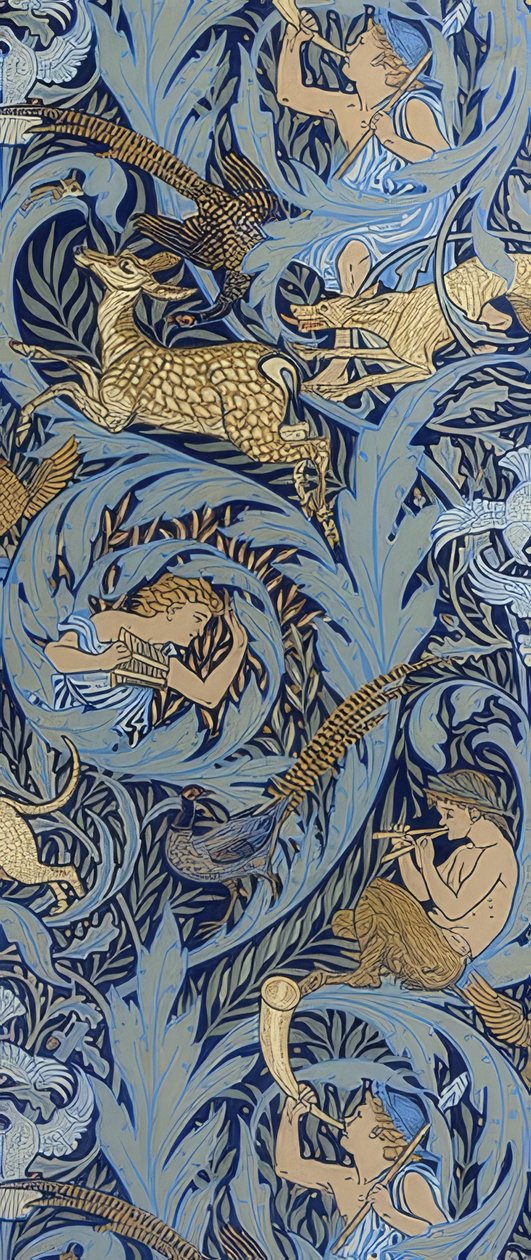 Woodnotes. 1886 tekijältä Walter Crane