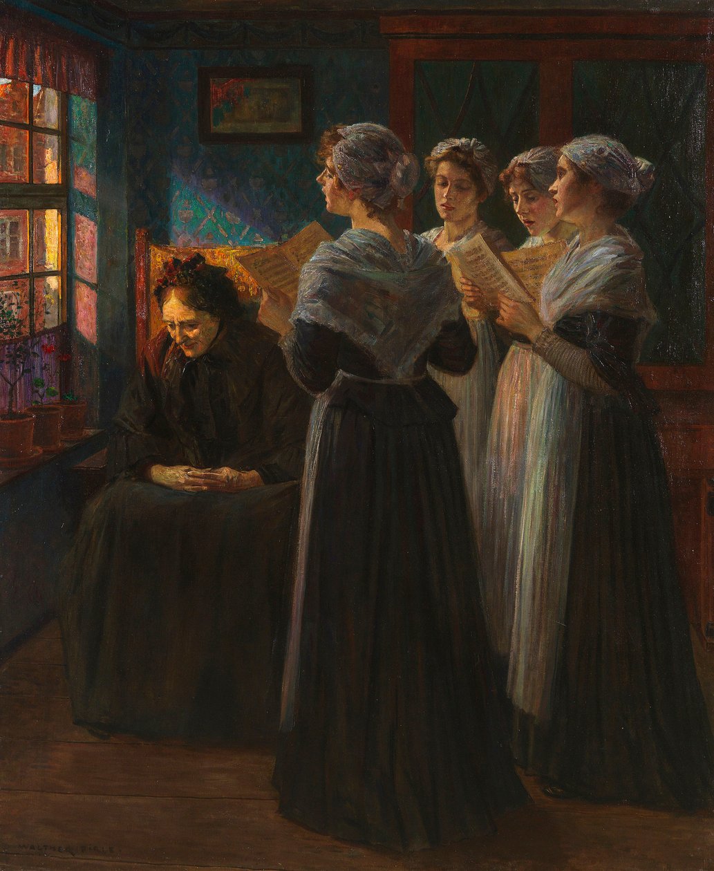 Serenade, c. 1890. tekijältä Walter Firle