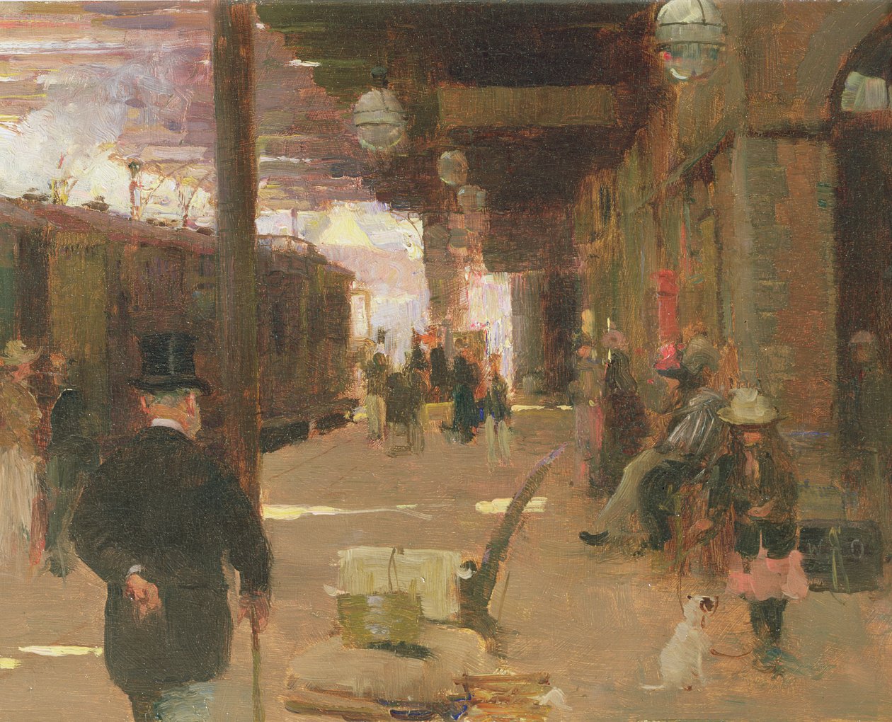 Hastingsin rautatieasema tekijältä Walter Frederick Osborne