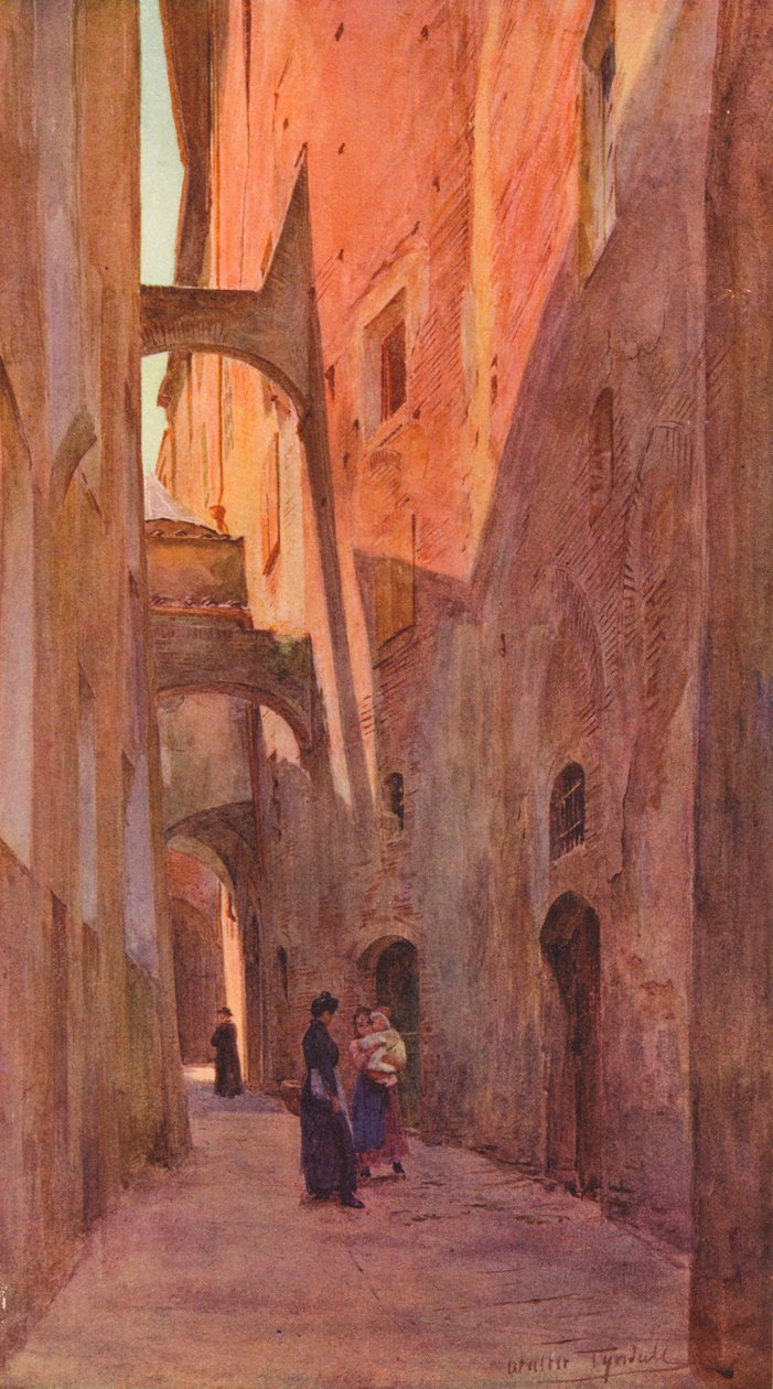 Katu Sienassa, 1900 1913 tekijältä Walter Frederick Roofe Tyndale