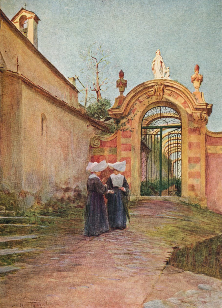 Sisäänkäynti Villa Centurione, S. Margherita Ligure, c1910, 1912 tekijältä Walter Frederick Roofe Tyndale