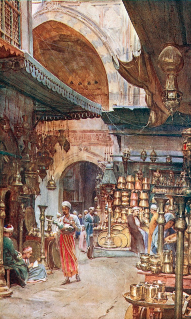 Khan El-Khalil, Kairo (värilitro). tekijältä Walter Frederick Roofe Tyndale