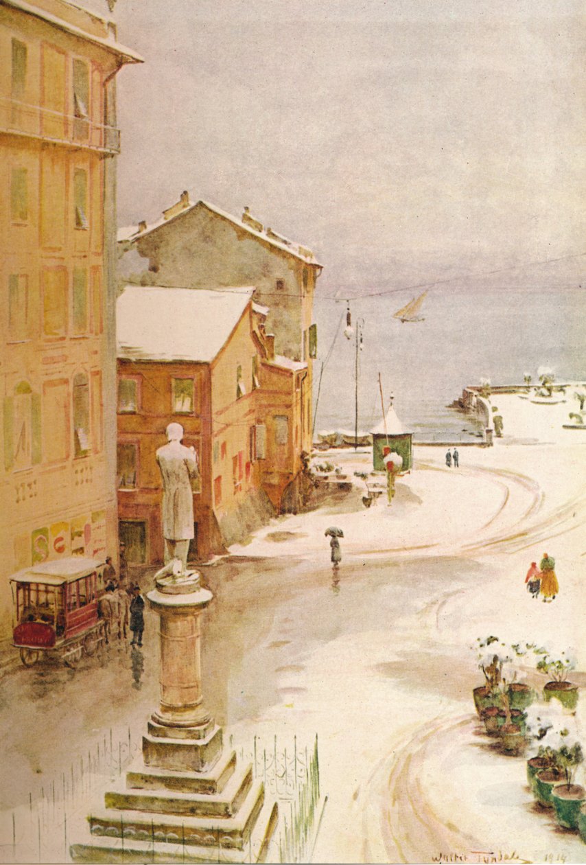 Piazza Mazzini, S. Margherita, 1910, 1912 tekijältä Walter Frederick Roofe Tyndale