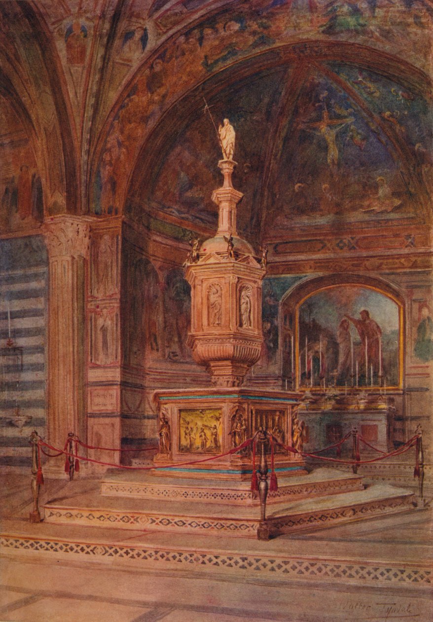 S. Giovannin kastekappeli, n. 1900 1913 tekijältä Walter Frederick Roofe Tyndale