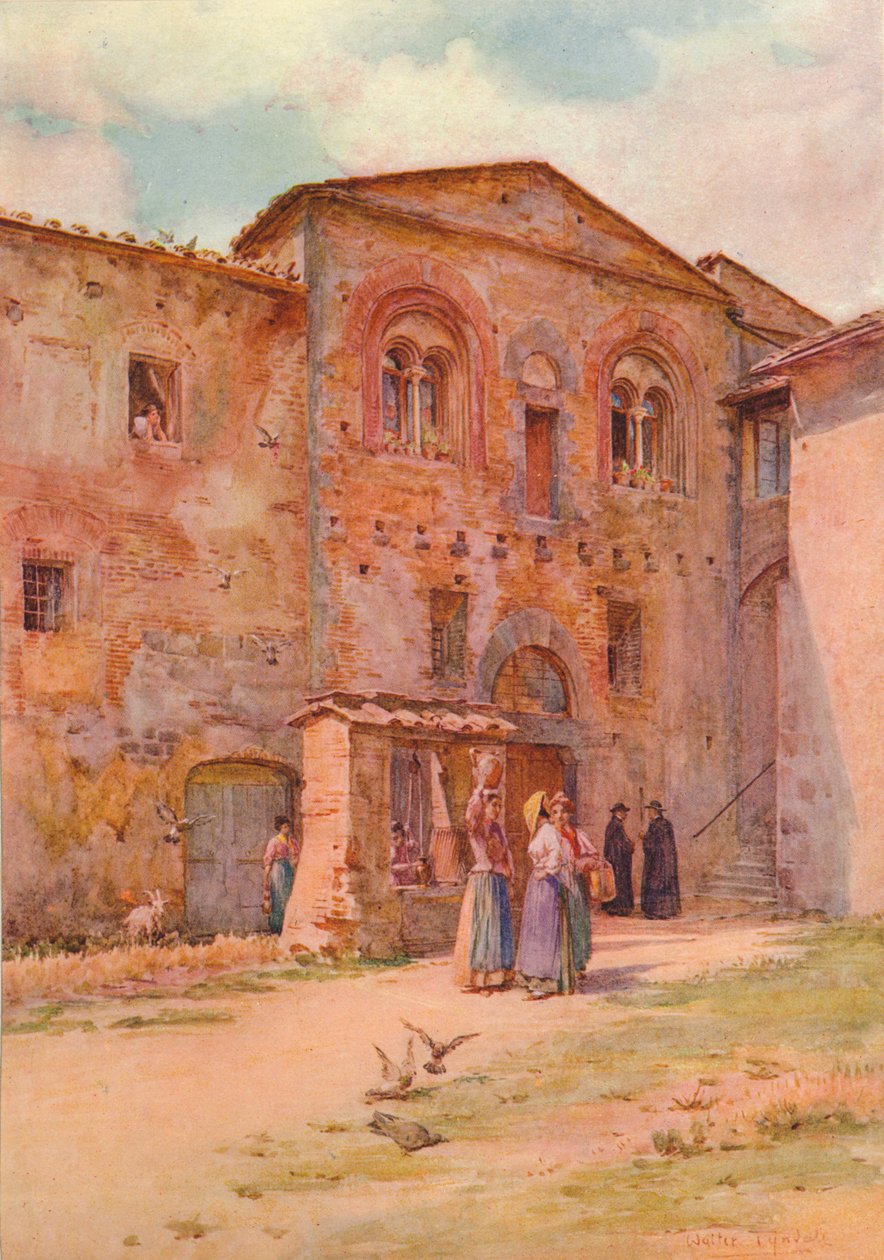 Provostin talo, San Gimignano, n. 1900 1913 tekijältä Walter Frederick Roofe Tyndale