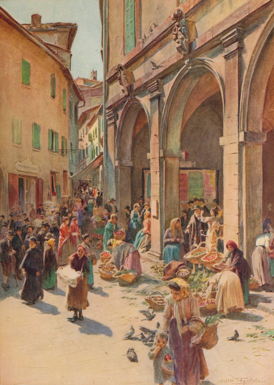 Montepulcianon markkinat, 1900 1913 tekijältä Walter Frederick Roofe Tyndale