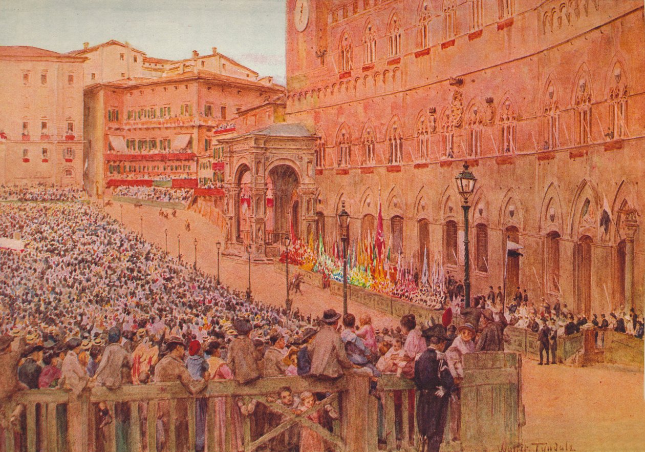 Sienan palio, 1900 1913 tekijältä Walter Frederick Roofe Tyndale