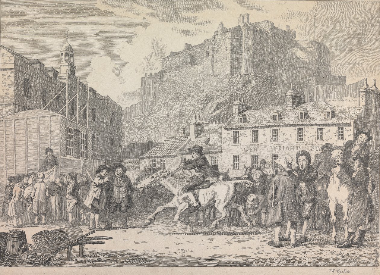 Edinburghin linna ja hevosmessut tekijältä Walter Geikie