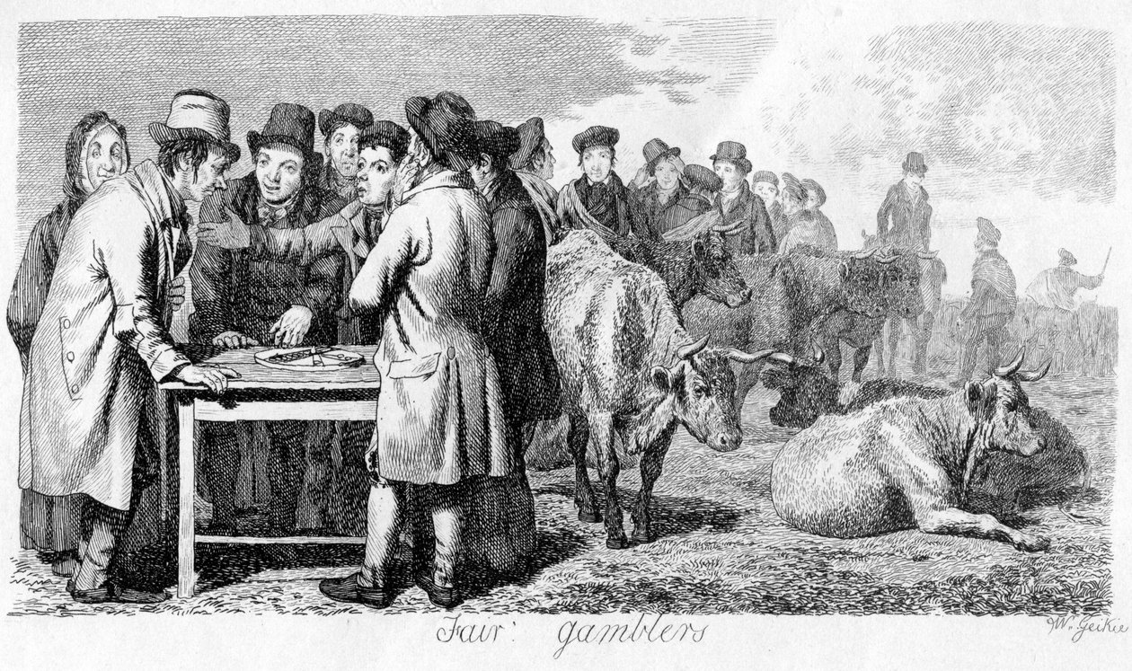 Fair Gamblers, 1800-luvun alku. tekijältä Walter Geikie